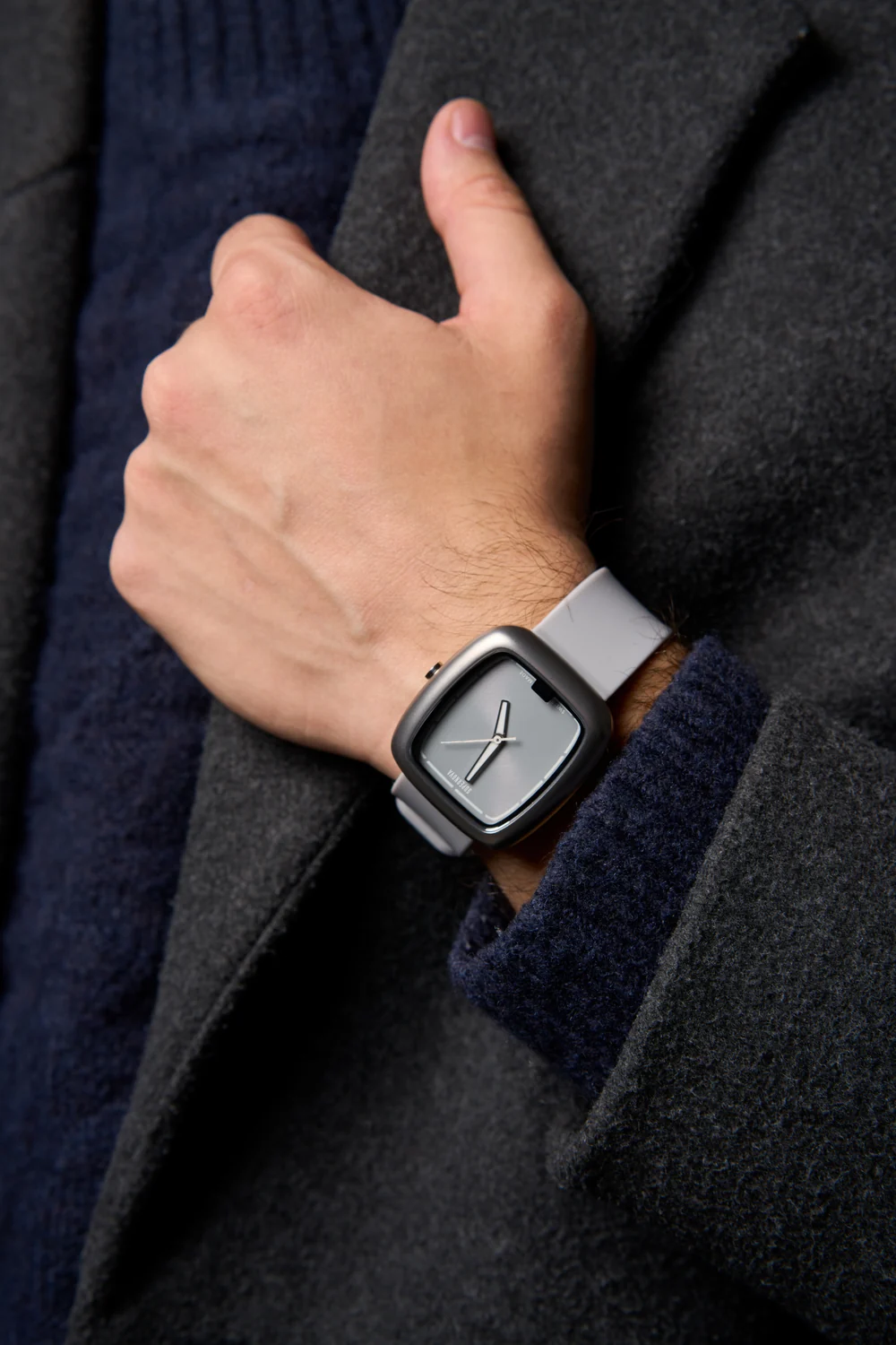 The SN 2140 in natural titanium, worn